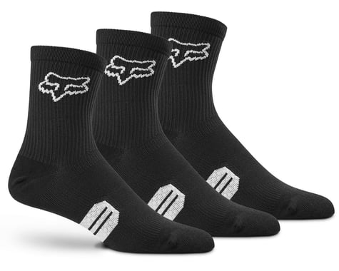 Fox Racing 6" Ranger Socks (Black) (3-Pairs) (S/M)